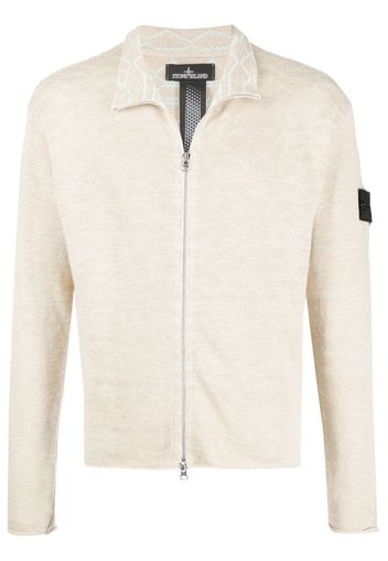 Stone Island Shadow Project Sportjacke mit Kompass-Patch - Nude