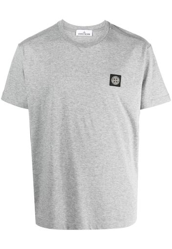 Stone Island logo-patch short-sleeve T-shirt - Grau