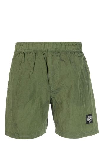 Stone Island Compass-patch track shorts - Grün