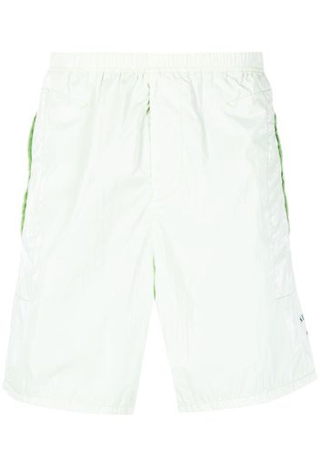 Stone Island logo-print track shorts - Grün