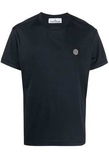 Stone Island Compass-patch cotton T-shirt - Blau