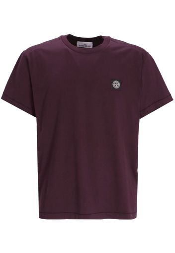 Stone Island Compass-motif cotton T-shirt - Violett