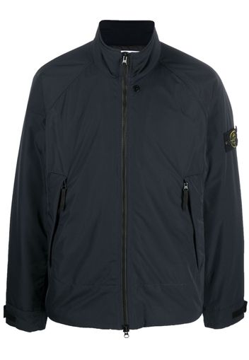 Stone Island Compass-motif zip-up windbreaker - Blau