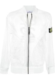 Stone Island Semi-transparente Bomberjacke - Weiß