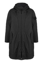 Stone Island Shadow Project zip-up hooded parka - Schwarz