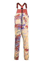 Stone Island Latzhose mit Camouflage-Print - Rot