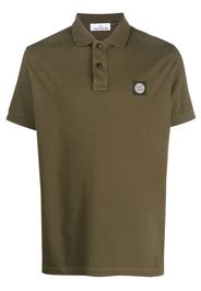 Stone Island 2SC17 Poloshirt mit Kompass-Patch - Grün