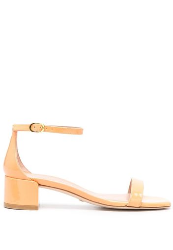 Stuart Weitzman Nudist Curve patent sandals - Orange