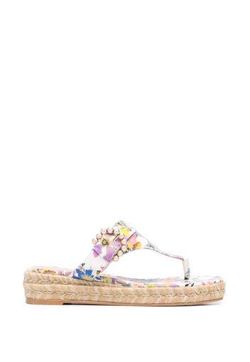 Stuart Weitzman Espadrilles mit Print - Weiß