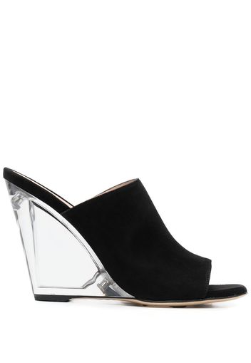 Stuart Weitzman Sue transparent-heel mules - Schwarz