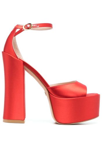 Stuart Weitzman Skyhigh 145mm platform sandals - Rot