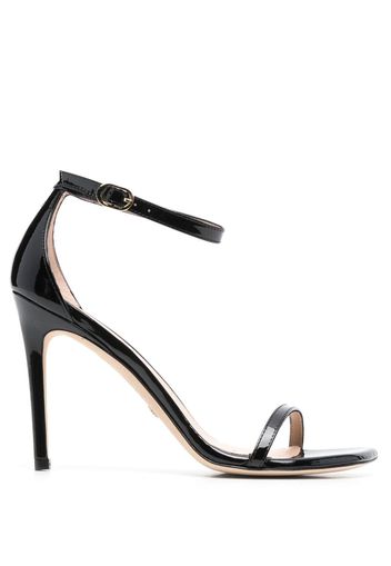 Stuart Weitzman Nudist Curve Sandalen 105mm - Schwarz