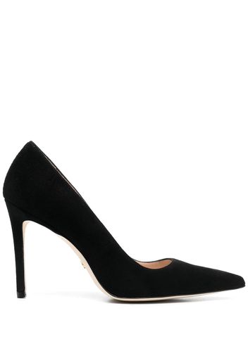 Stuart Weitzman 105mm pointed leather pumps - Schwarz