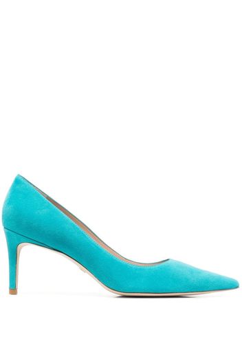 Stuart Weitzman pointed 70mm suede pumps - Blau