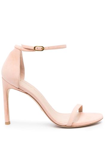 Stuart Weitzman Nudistsong 105mm suede sandals - Nude