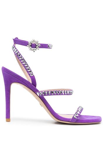 Stuart Weitzman Gemcut 100mm stiletto sandals - Violett