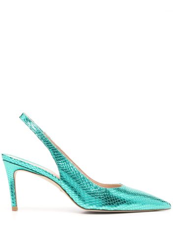 Stuart Weitzman Julia 75 Slingback-Pumps - Blau