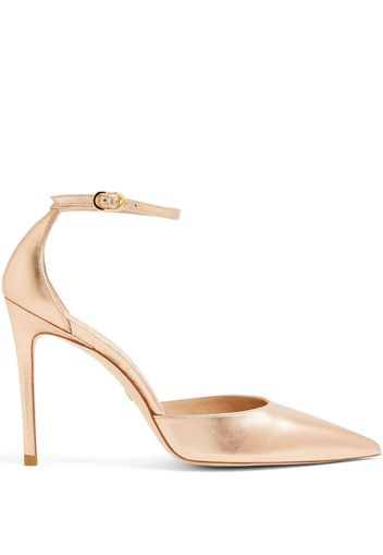 Stuart Weitzman Stuart 85mm leather pumps - Gold