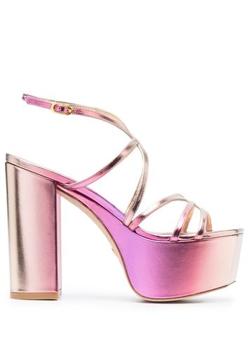 Stuart Weitzman Barelythere 145mm platform sandals - Rosa