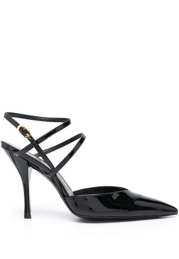 Stuart Weitzman Strapeze 100mm leather pumps - Schwarz