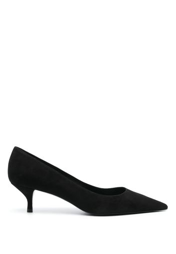 Stuart Weitzman Stuart 50mm suede kitten pumps - Schwarz