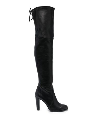 Stuart Weitzman Highland 95mm leather boots - Schwarz