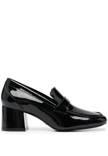 Stuart Weitzman Sleek 60 65mm leather loafers - Schwarz