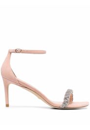 Stuart Weitzman Nudistcurve 75mm braided-strap sandals - Nude