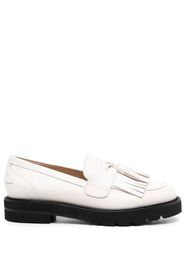 Stuart Weitzman Mila leather loafers - Weiß