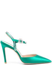 Stuart Weitzman Gemcut 100mm ankle-strap pumps - Grün