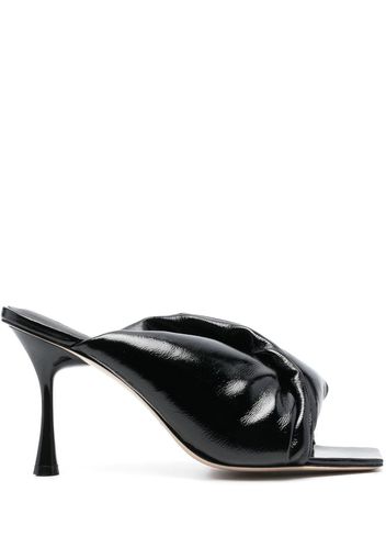 Studio Amelia Croissant 95mm leather mules - Schwarz