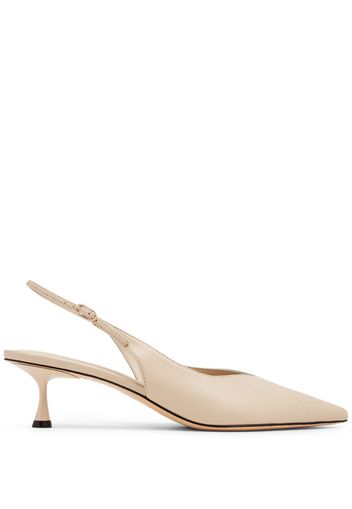 Studio Amelia Razor 50mm leather pumps - Nude