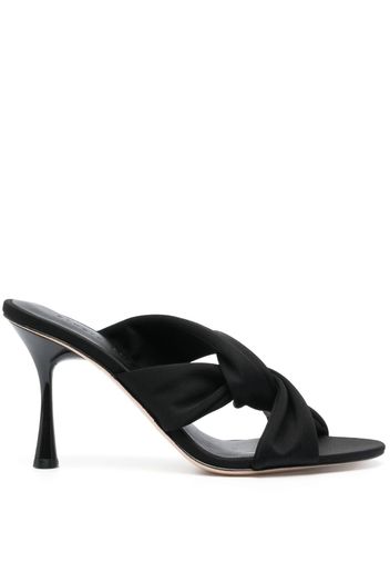 Studio Amelia 90mm knot-detailing mules - Schwarz