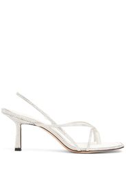 Studio Amelia Wishbone crystal-embellished thong-strap sandals - Nude