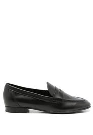 Love Moschino Loafer mit Logo-Schild - Schwarz