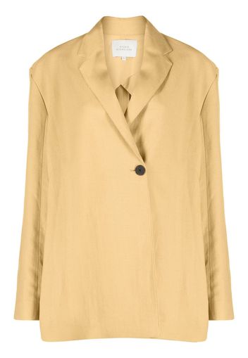 Studio Nicholson boxy double-breasted jacket - Nude