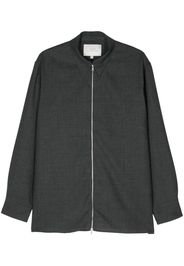 Studio Nicholson zip long-sleeve shirt - Grau