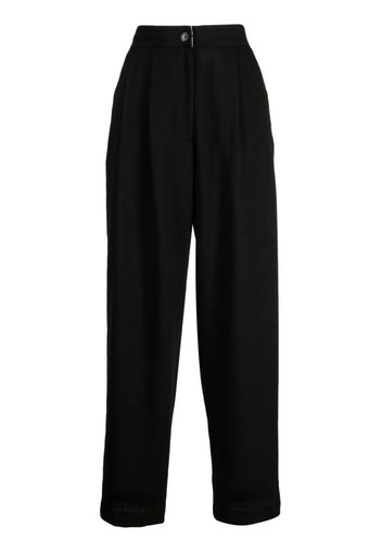 STUDIO TOMBOY pleat-detail wide-leg trousers - Schwarz