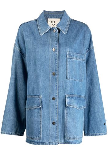 STUDIO TOMBOY drop-shoulder denim jacket - Blau