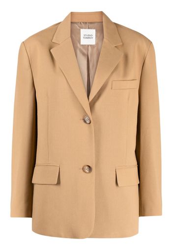 STUDIO TOMBOY notched-lapels single-breasted blazer - Braun