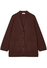 STUDIO TOMBOY Oversized-Cardigan mit V-Ausschnitt - Braun
