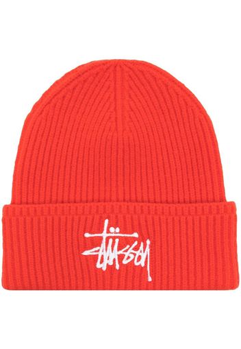 Stüssy Basic Cuff knitted beanie - Orange