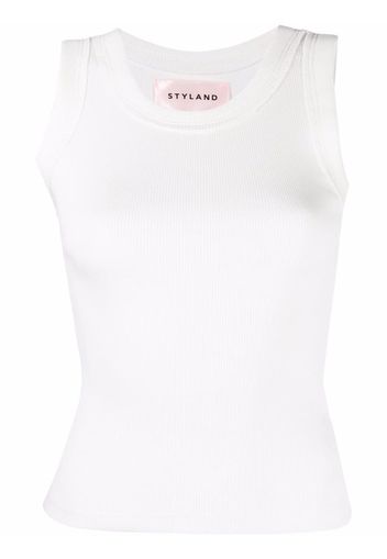 Styland organic cotton-blend vest top - Weiß