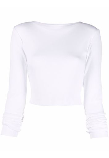 Styland organic cotton cropped top - Weiß