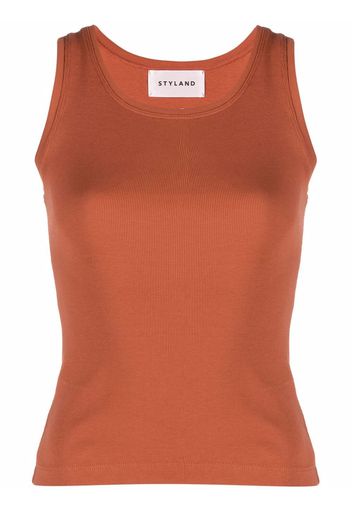 Styland slim-cut tank top - Orange