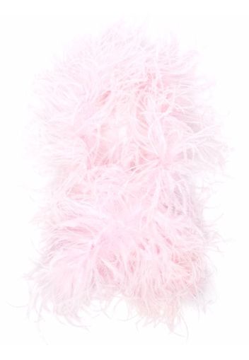 Styland ostrich feather scarf - Rosa