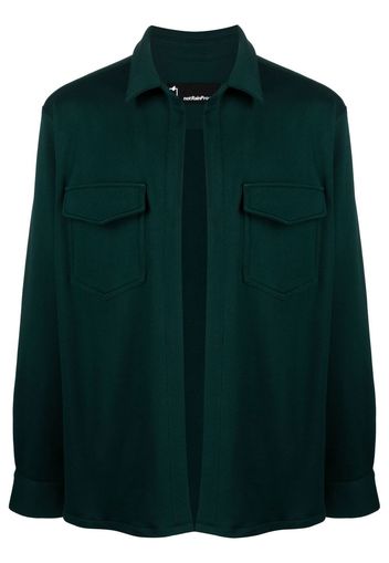 STYLAND cotton long-sleeve shirt - Grün