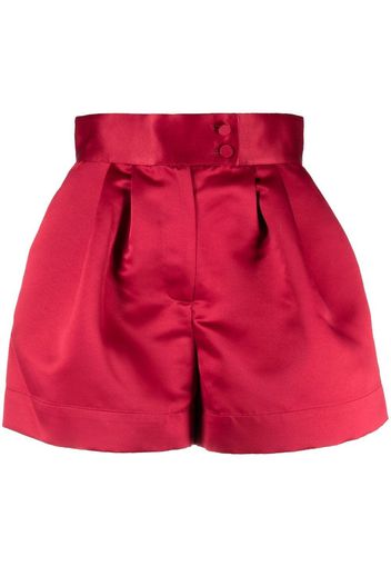 STYLAND satin-finish mini shorts - Rot