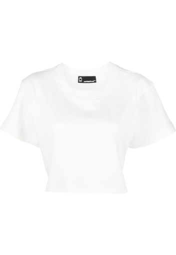 STYLAND short-sleeve cropped T-shirt - Weiß