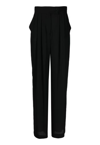 STYLAND high-waist wide-leg trousers - Schwarz